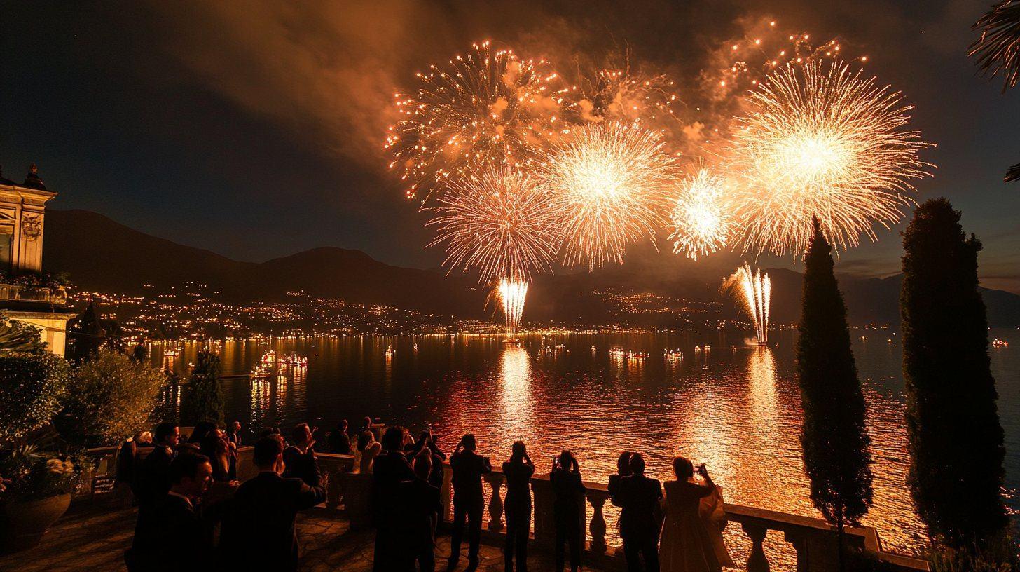 Fireworks over Lake Maggiore