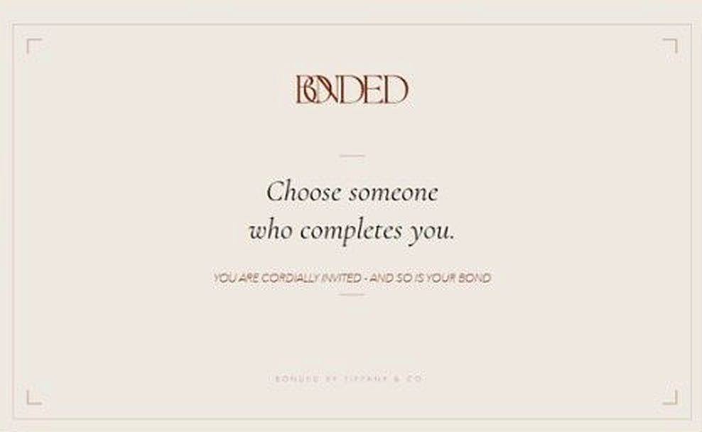 Invitation card — Choose someone who completes you.
